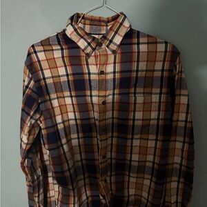Lands End Men's Flannel Shirt Size Medium
